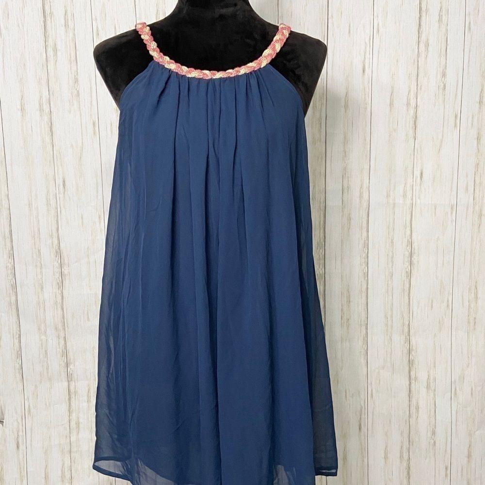Charming Charlie blue dress sleeveless size small